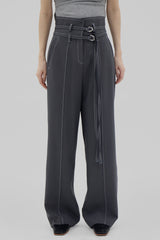 2ベルトワイドスラックス / Two Belt Wide Slacks (3color)