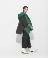 리버서블 패딩 숄_GREEN+BLUE (6636667043958)
