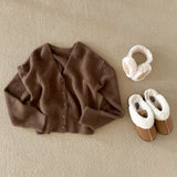 [7color/guaranteed color] Milk Tea Angora V-neck cardigan
