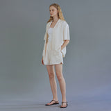 マーガレット リネン ハーフジャケット / Margaret linen half jacket