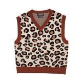 レオパードクロップベスト / leopard cropped vest