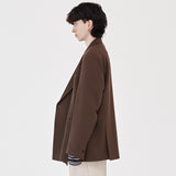RELAXED DOUBLE JACKET (BROWN)