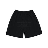 ラウンドメッシュトレーニングショートパンツ ブラック
