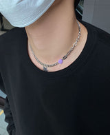 No.8362 smile unbal necklace (3color)