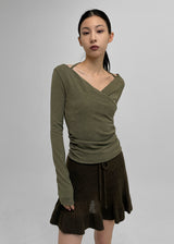 [MADE] Belan Wrap String Long Sleeve T-shirt