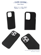 Matt - Basic Black TPU Phone Case