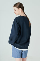 レイヤードスウェットシャツT62/Layered Sweatshirt T62 Navy