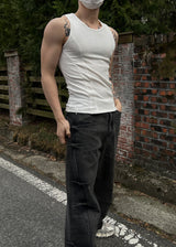 Double cut sleeveless(3colors)