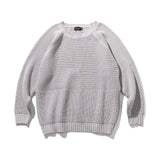 ハーフインシジョンオーバーニット/HALF INCISION OVERSIZED KNIT