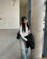 Soft off shoulder T
