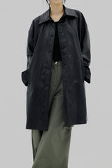 レザ―ハーフジャケット/Leather half jacket (2color)