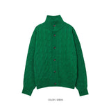 ASCLO High Neck Cable Cardigan (5color)