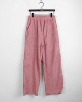 Kanji Pocket Corduroy Banding Long Wide Pants