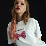 キュービックリボンオーバーフィットTシャツ