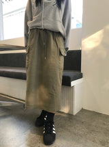 デイリースリットカーゴベンダブルロングスカート