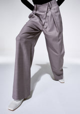 ASYMMETRIC WIDE WOOL PANTS (6624198688886)