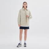 Light Padding Shirts Jacket PD5 Beige Gray (6622446944374)