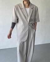 OW ツーボタン半袖ジャケット / OW Two Button Short-Sleeved Jacket (Set - Up / 3 colors)