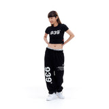 939 LOGO CROP TOP (BLACK)