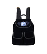velvet rose corsage backpack_blu