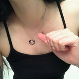 dark heart necklace