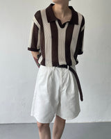 OA クロッフルカラーニットウェア / OA Croffle Collar Knitwear (4 colors)