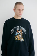 ラッキージャングルクルーネック / BSR2223FWPO067 LUCKY JUNGLE CREWNECK NAVY