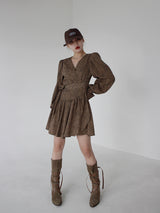 ホピラップミニワンピース / Hopi Wrap Mini One Piece (2color)