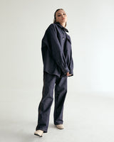 UNISEX DENIM POCKET SHIRT JACKET W - INDIGO BLUE (6636055593078)