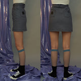 GRAY denim skirt (6591799885942)