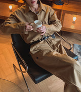 トリミングカーゴコットンパンツ (5 color)