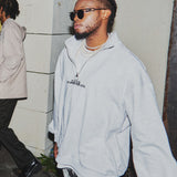 アノラックスウェット/ANORAK SWEAT SHIRT-WHITE MELANGE