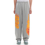 バーニングスウェットパンツ / BURNING SWEAT PANTS (GRAY)