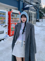 ベルアイレットベルトコーデュロイミニスカート