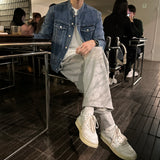 セミオーバーチャイナデニムジャケット / LMN Semi-Overs China Denim Jacket (blue)