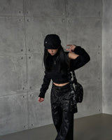 block soft knit bolero