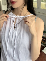 サンクヒッピートゥウェイホルターロングストラップナシ/Sank Hippie Two Way Halter Long Thong Camis