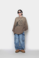 シャドーウォッシング ロングスリーブTシャツ