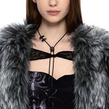 NO.481 [BLACK] CIRCLE CODE LOCK NECKLACE