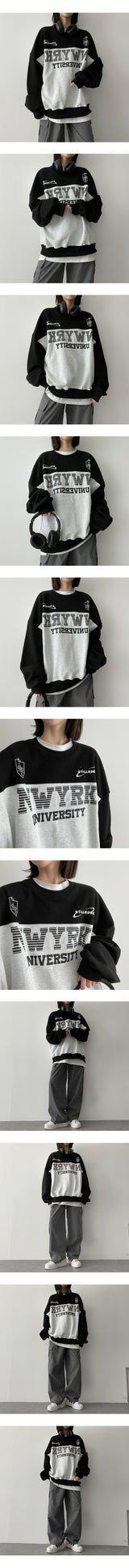 スチールカラードスウェットシャツ / Steel Colored Sweatshirt