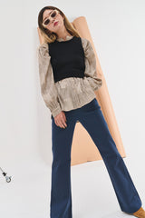 ポーハーセミブーツカットパンツ / Poher Semi Bootcut pt (2 colors)