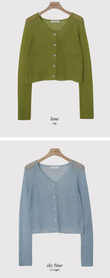 Blossom Mohair Wool Knit Cardigan (5color)