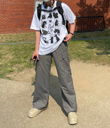 レイジーキャットハーフTシャツ