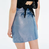 Glitter Coating Skirt [Blue]