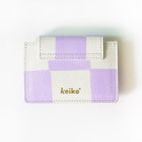 シェイプオブウォレット / 'shape of' wallet - purple check