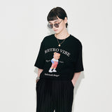 RETRO BEAR OVERFIT LOGO T-SHIRTS (6587990311030)