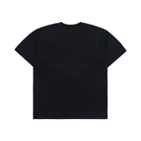 NEW SYMBOL LOGO EMBROIDERY BIO WASHING SHORT SLEEVE T-SHIRT BLACK