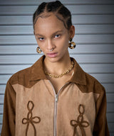 STRING BOMBER JACKET (BEIGE)
