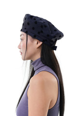 DOT BERET HAT / NAVY