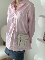 ライポスプリングストライプボキシーシャツ / Lai Po Spring Stripe Boxy Shirt